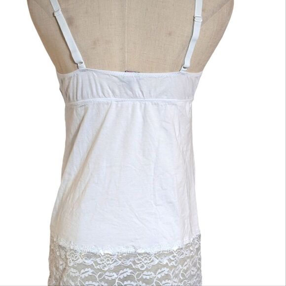 Cosabella White Stretch Lace Edged Camisole Top - Picture 5 of 7